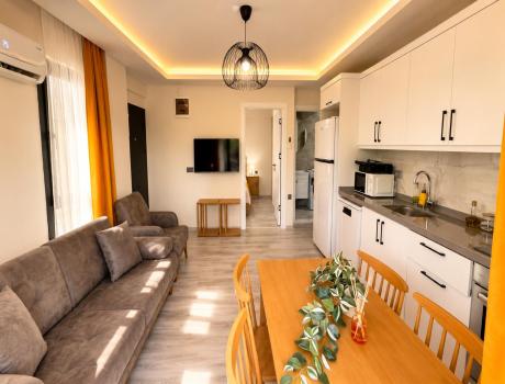 Fethiye Equipped Kitchen, 1+1 Living Rooms - 1 - Living Rooms and Kitchens
