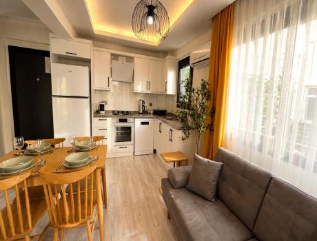 Fethiye Equipped Kitchen, 1+1 Living Rooms - 1 - Living Rooms and Kitchens