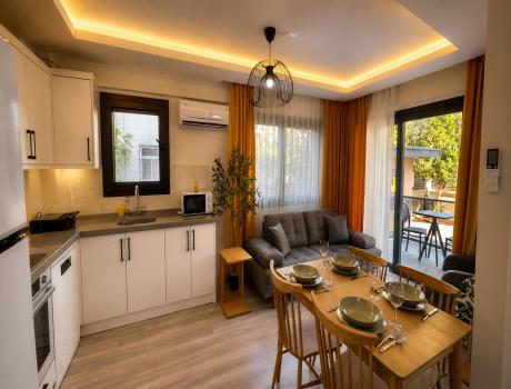 Fethiye Equipped Kitchen, 1+1 Living Rooms - 1 - Living Rooms and Kitchens