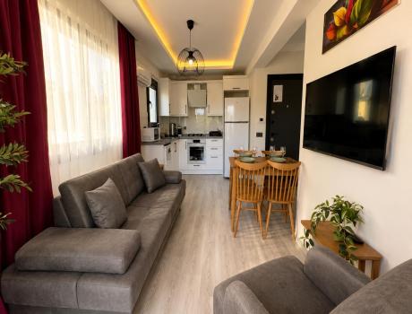Fethiye Equipped Kitchen, 1+1 Living Rooms - 2 - Living Rooms and Kitchens