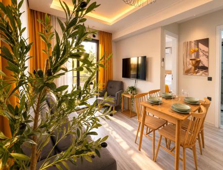 Fethiye Quality Holiday Recommendation, 1+1 Living Rooms - 1 - One Bedroom Suite Apartment